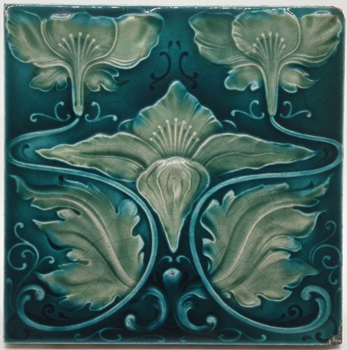 Jugendstil kamin kachel - jugendstil,