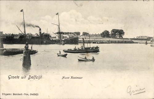 Delfzijl groningen niuwe - ak, groningen,