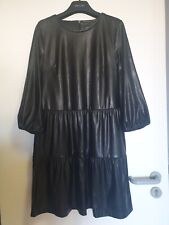 Marccain schickes Kleid in Lederoptik schwarz N3