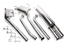 TA EDELSTAHL SPORTAUSPUFF-ANLAGE AB KAT 2 X 76MM + ABE - OPEL OMEGA B 6-ZYLINDER