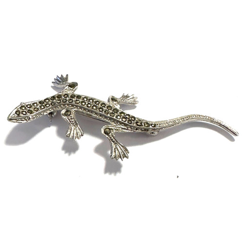 Vintage gecko salamander - gecko,