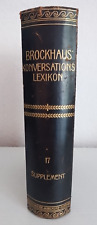 Brockhaus Konversations-Lexikon 14. neubearbeitete Auflage 17.Band Supplement
