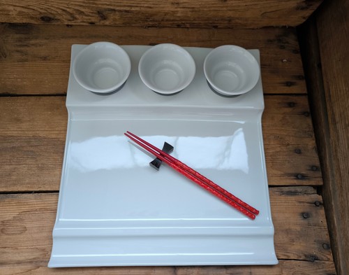 Sushiplatte 34x34cm mit - 34x34cm,