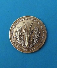 WESTAFRIKANISCHE STAATEN 5 FRANCS 1969 ⭐  WEST AFRICAN STATES 5 FRANCS 1969