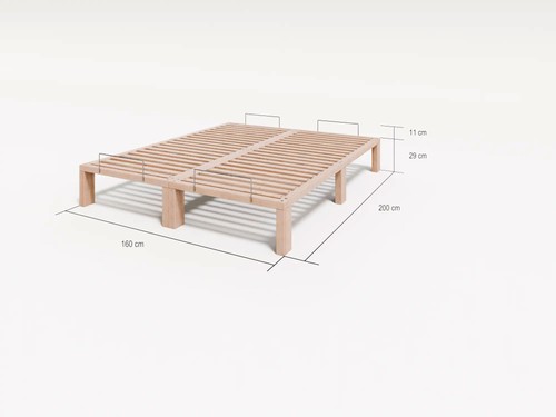 Massives holzbett gigapur g56 - massives,