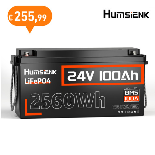 24v 100ah 2560wh lifepo4 akku - 24v,