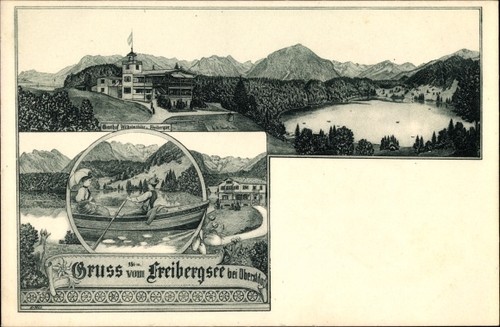 Freibergsee oberstdorf im - ak,