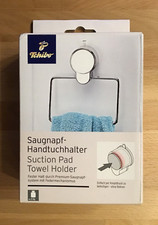 TCM Tchibo Saugnapf Handtuchhalter - NEU - Handtuchring - Saugnapfsystem -silber