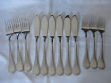 WMF Modell Louis XIV Kreuzband Fischbesteck 6 Personen 12 Teile Cromargan TOP