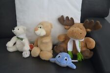 4  Plüschtiere CE Stofftiere Kuscheltiere Teddy Hermann, Bär, Wal unbespielt