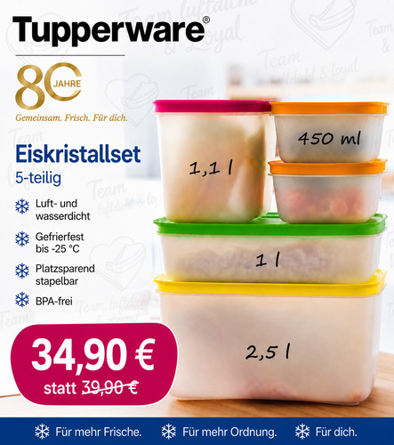 Tupperware eis kristall - tupperware, eis-kristall-set