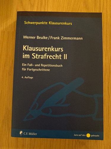 Klausurenkurs strafrecht ii - klausurenkurs, im