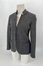 FALCONERI Blazer Jacke 100% Walk Wolle Taupe Gr. M 36/38 Neuwertig