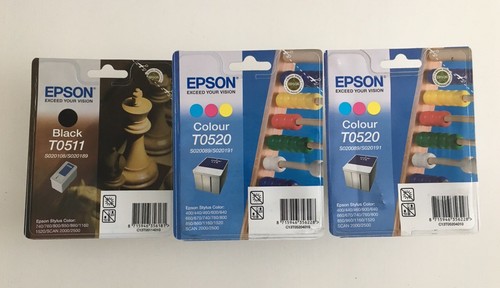 Original epson t0511 t0520 - 3x,