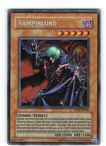 Yugioh vampirlord dcr de000 - yugioh,