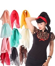 50s retro Chiffon Haarband Pin Up Rockabilly Hairband Frisuren Haar Tuch