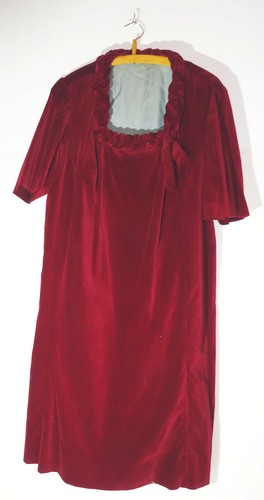 Vintage samt kleid - samt, damenmode