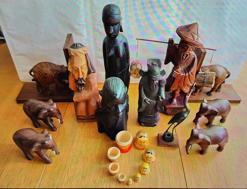 Konvolut aus holz figuren - konvolut,
