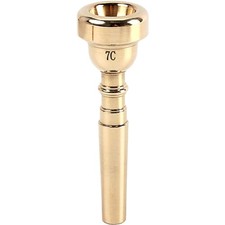 Trompetenmundstück, 7C, Gold, Instrumentenmundstück, Anfänger, Profi, kompati...