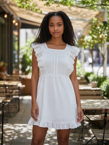 Damen sommerkleid weiß - damen,
