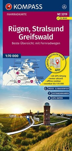 Kompass fahrradkarte 3319 - kompass,