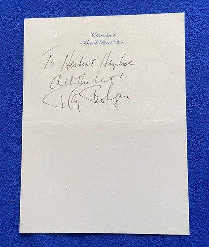 Ray bolger signiert auf - ray,