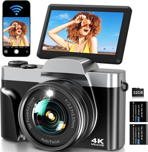Digitalkamera mit wlan 64mp - wlan, 4k