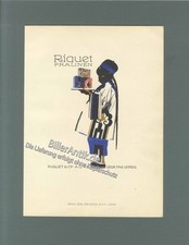 Riquet Pralinen Schokoladenprodukt Plakat v. Ludwig Hohlwein Original um 1920 33
