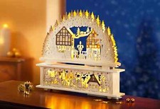 Schwibbogen + Sockel, 2-tlg. Set