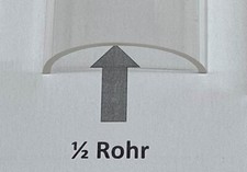 PMMA ACRYLGLAS Halbrohr Rohr