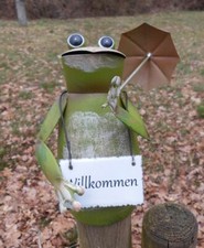Zaunfigur Zaunhocker Frosch