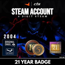 Steam Account | 21 Year Badge