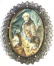 AQUARELL KÖNIG LUDWIG XVI IM