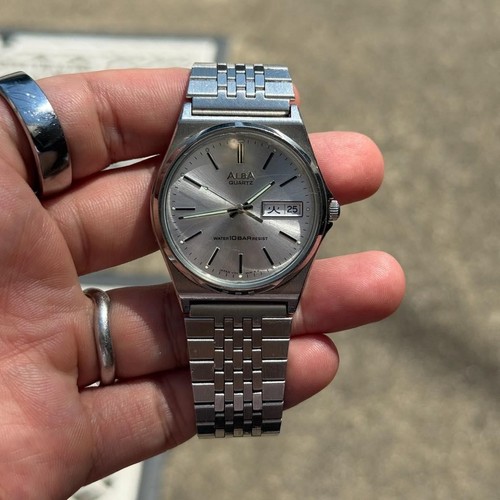 Seiko alba v743 8a10 day - seiko, v743-8a10
