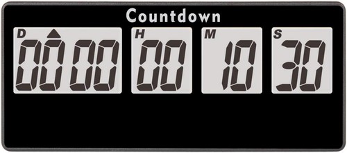 Digitale countdown uhr - digitale, countdown-uhr