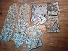 6-tlg. Dekoset gold -Blumendesing- best.aus 2 Kissenbez.-2 Tischl.+2 Sofadecken