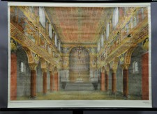 Vintage Bild Wandtafel Romanik Architektur Kunst Epoche Hochmittelalter