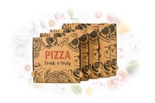 100x Pizzakarton Recycling Pizzaschachtel Pizzabox Pizzaschachtel mit Druck