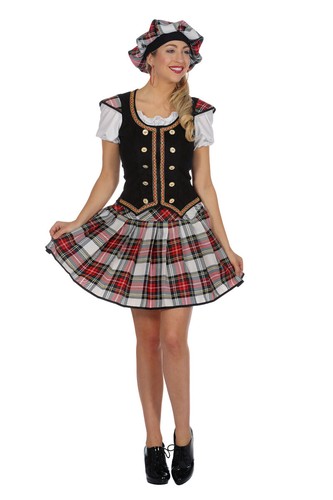 Kostüm schottin morgan - kostüm,