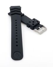 Kautschuk Taucher Uhrenarmband Modell Diver-Z22 schwarz 22 mm, komp. Seiko