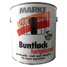 Marke 1 Buntlack Hochglänzend 2.5L Holzlack Metalllack FARBWAHL Holzlack