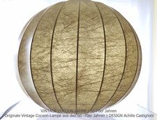 VINTAGE COCOON LAMPE 60-70er | DESIGN Achille Castiglioni | ITALIEN | HANDARBEIT