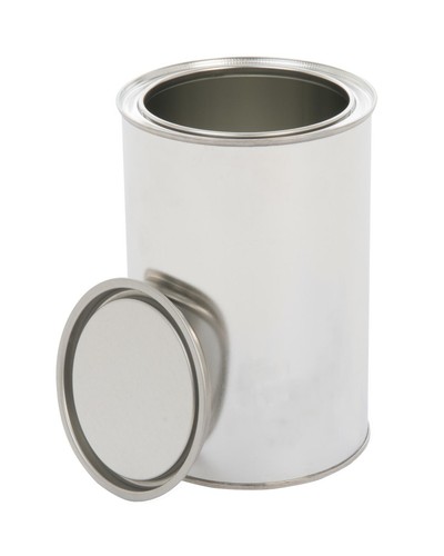 Leere blechdose inkl deckel - blechdose, inkl.