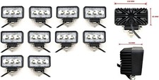 10X 12/24V 9W 3 LED Arbeits
