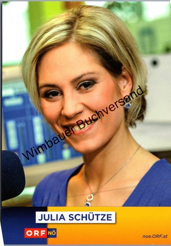 Autogrammkarte julia schütze - julia,