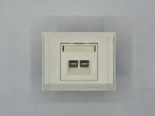 Hager / TEHALIT L4405 Kanalsteckdose 2 x RJ45 CAT 5e RAL 9010