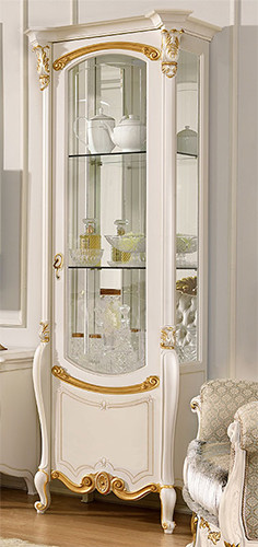 Klassische vitrine massivholz - vitrine,
