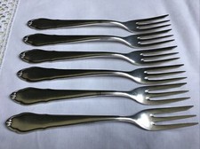 6 Kuchengabeln versilbert Wellner Patent 90er Auflage