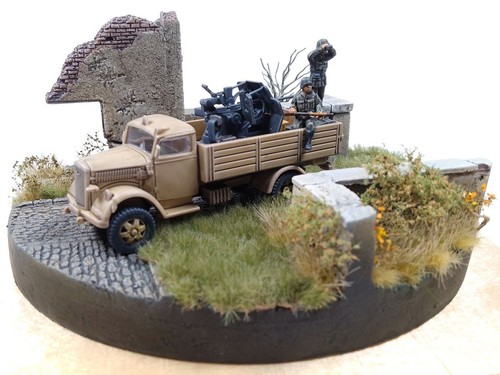 Gebautes diorama 72 - in, 1/72