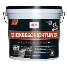 MEM Dickbeschichtung 12 l - Bitumenanstrich Bitumen Kellerabdichtung
